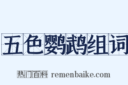 五色鹦鹉组词是什么意思的图片